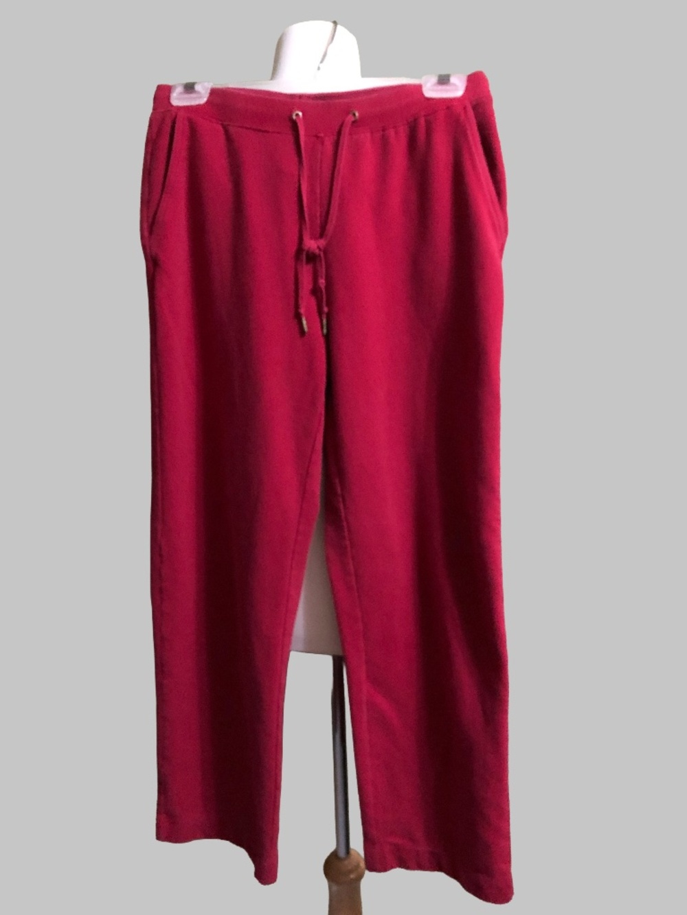 Karen Scott Sport Petite Berry Drawstring Active Lounge Pants Size SP